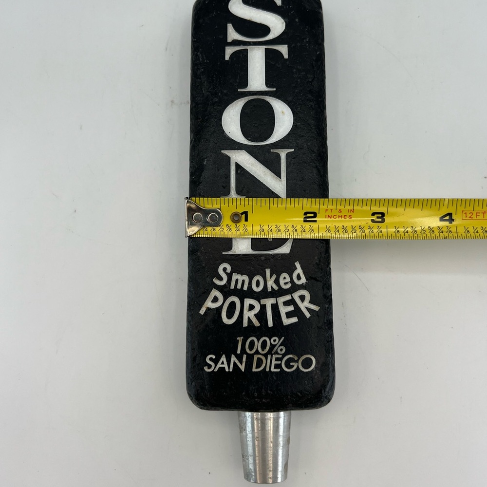 Stone Smoked Porter 100% San Diego Pub Bar Beer Keg Tap Handle Man Cave Brewery - Picture 7 of 7